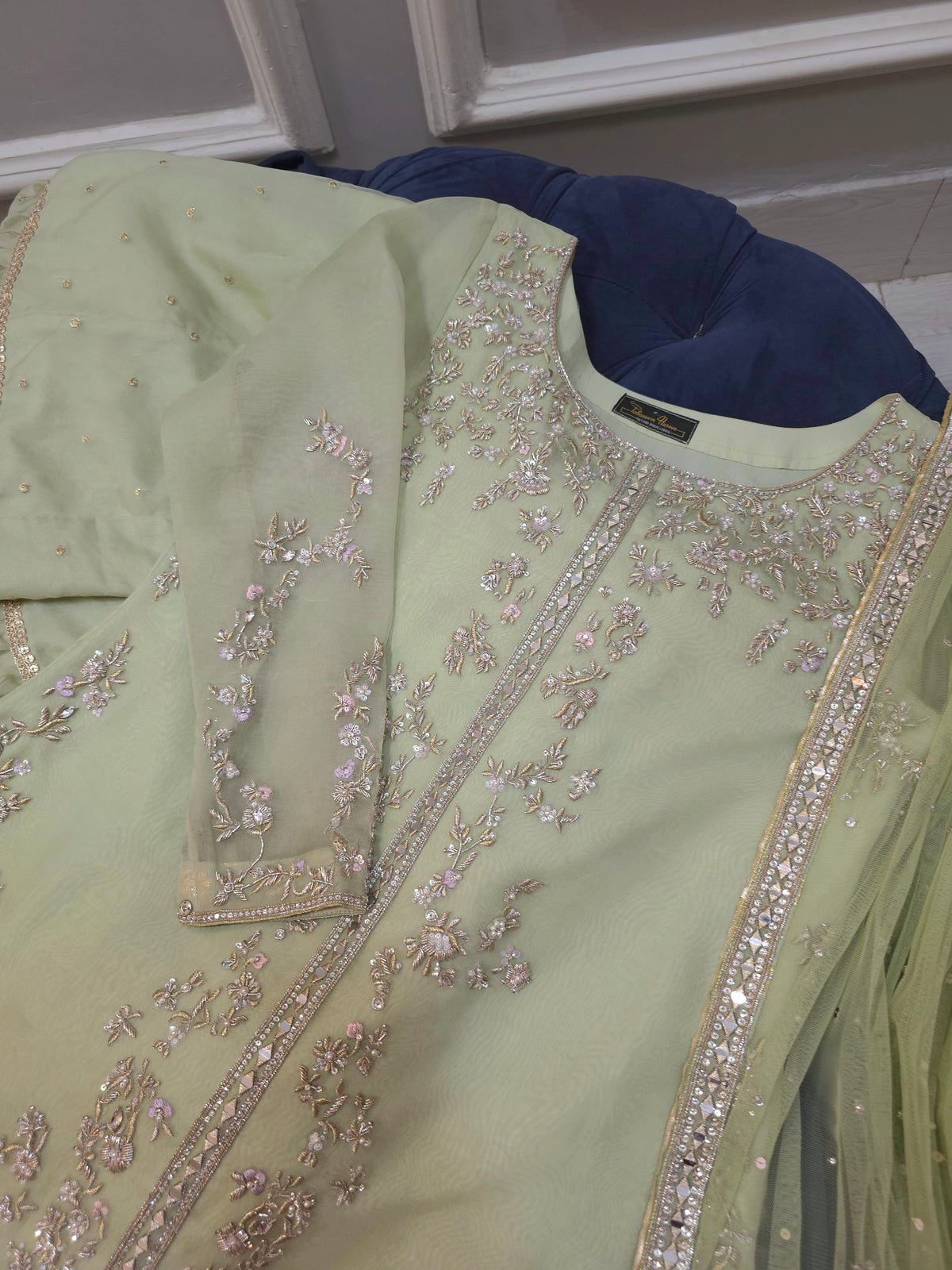 Lush Elegance – French Net & Lama Shimmer Ensemble