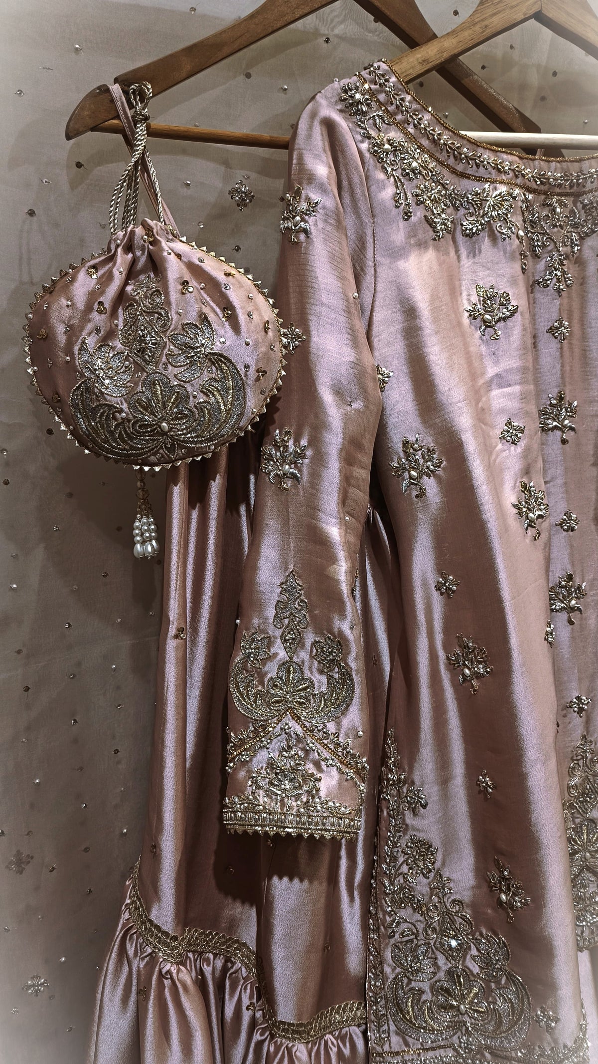 Blush silk
