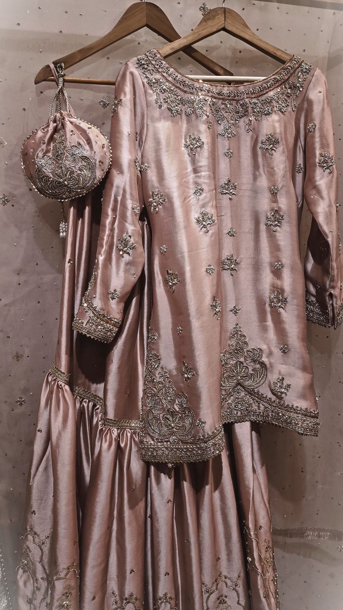 Blush silk