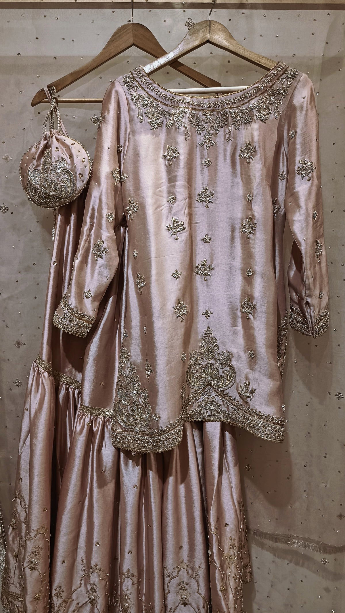 Blush silk