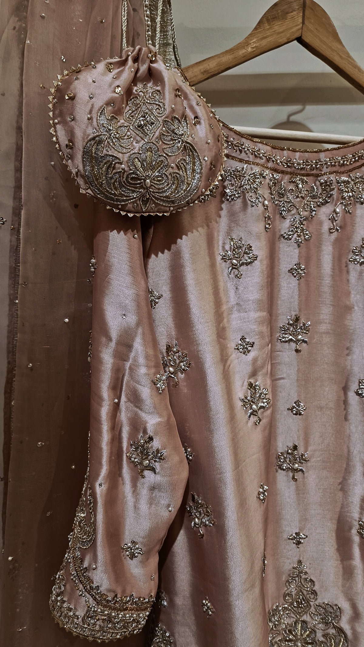 Blush silk