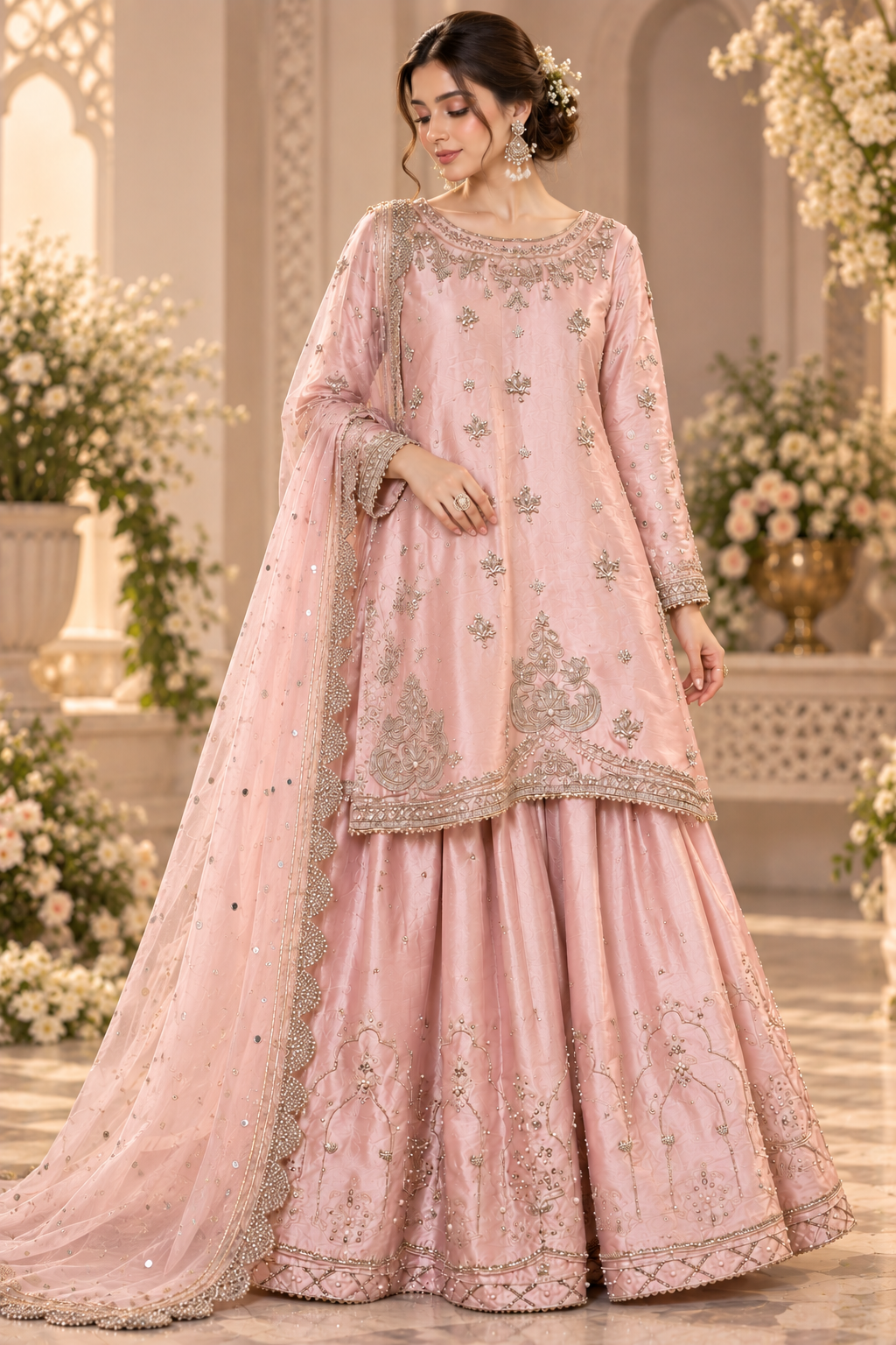 Blush silk